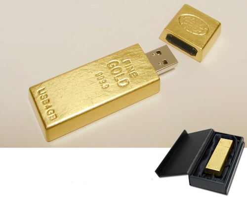 Gold Ingot USB Memory